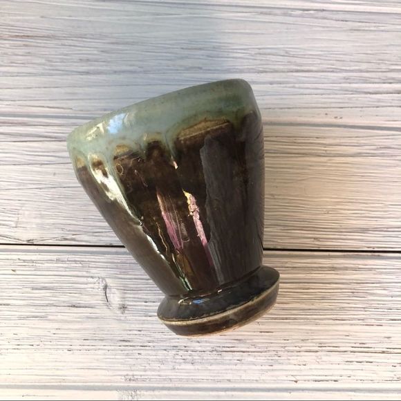 Vintage Handmade Ceramic Pottery Small Vase Cup - Picture 1 of 5